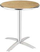 Bolero ronde tafel met kantelbaar essenhouten blad 60cm | U424