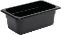 Polycarbonaat Bak | Zwart | Gn1/4 | 10cm Hoog | Vogue | U467