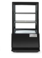 Gekoelde display kast | Zwart | 58L-82cm(h) l anti-condens | Arktic 233627