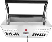 Tafelmodel salade display | 8x1/6 of 4x1/3 GN | Glazen deksel | Arktic 233672