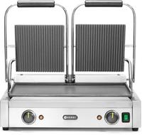 Hendi Contactgrill dubbel boven geribd onder glad 3600W | 263808