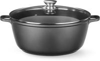 HENDI 611029 Braadpan met antiaanbaklaag, , 7L, Zwart, 367x290x(H)122mm