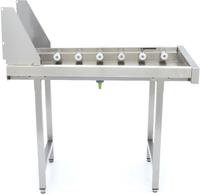 Maxima Afvoer Rollertafel van RVS - voor Korventransport Vaatwasser - 09240121