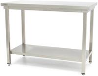 Maxima Werktafel RVS - 80 X 60 cm - Verstelbare Hoogte - met Onderschap - 09300953