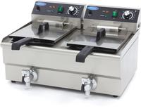 Maxima Frituurpan - 2x 13 L - 2 Manden - met Tapkraan - 09365231