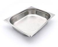Maxima Gastronorm Bak - 1/2 GN - 6,5 cm Diep - RVS - Geperforeerd - 09367611