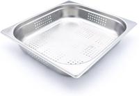 Maxima Gastronorm Bak - 2/3 GN - 6,5 cm Diep - RVS - Geperforeerd - 09367670