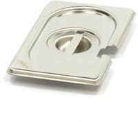 Maxima Gastronorm Deksel - 1/9 GN - RVS - met Uitsparing - 09367776