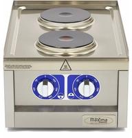 Maxima Kookplaat Horeca - 2 Pitten - Enkel - 60 cm Diep - Elektrisch - 09391550