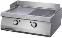 Maxima Heavy Duty Grillplaat - Half Gegroefd Chroom - Dubbel - 70 cm Diep - Gas - 09396000