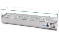 Maxima Opzetkoelvitrine - 160 cm - 7 X 1/3 GN Bakken - 09400329