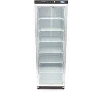Maxima Vrieskast - 400 L - Zwart - met Glazen Deur - 09405021