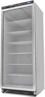 Maxima Vrieskast - 600 L - Zwart - met Glazen Deur - 09405033