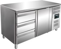 SARO Gekoelde Werkbank met 1 Deur en 1x Set van 3 Lades Model KYLJA 2130 TN