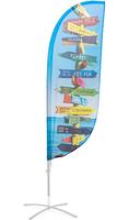 Syna Beach Flag Fiber Paddle Extra Large Print - ECO - BFFP-XLG-ECO
