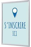 Syna Kliklijst A4 Complete Set hier Melden Blauw Frans - KRA4G25LPPI585