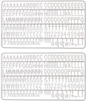 Syna Set van Witte Plastic Letters voor Letterbord Zwart - LEB-LHEAD