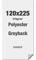 Syna Polyester Greyback 270 G/m2 120 X 225 cm PVC Vrij - LPG120X225M270
