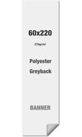 Syna Polyester Greyback 270 G/m2 60 X 220 cm PVC Vrij - LPG60X220M270