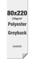Syna Polyester Greyback 270 G/m2 80 X 220 cm PVC Vrij - LPG80X220M270
