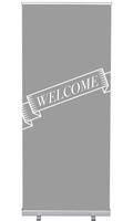 Syna Roll-Banner Budget 85 Complete Set Welkom Grijs Engels - RBB085LSFI390