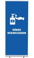 Syna Roll-Banner Budget 85 Complete Set Handen Desinfecteren Blauw Duits - RBB085LSFI610