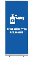 Syna Roll-Banner Budget 85 Complete Set Handen Desinfecteren Blauw Frans - RBB085LSFI611