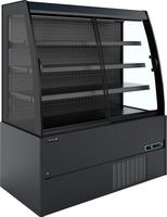 Compacte Zwarte Wandkoeler met Schuifdeuren - MCB130S LOW LED