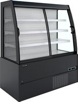 Compacte Wandkoeler met Schuifdeuren (Zwart Ext. - wit Int.) - MCWB150S LOW LED