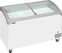 Elegante Diepvrieskist met Gebogen Glazen Schuifdeksels - NIC401SCEB