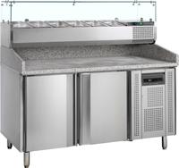 TEFCOLD Pizzatafel Incl. Unit voor Toppings - PT1200 + VK38-150