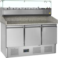 PT1365 + GVC33-140 Pizzatafel incl. unit voor toppings