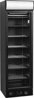 TEFCOLD Zwarte Displayvriezer met Kap en Verwarmde Glazen Deur - UFSC371GCP BLACK