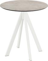 Infinity Terrastafel Wit Frame + Moonstone HPL 70 cm - Essentials 120021370