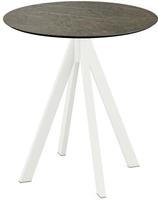 Infinity Terrastafel Wit Frame + Midnight Marble HPL 70 cm - Essentials 120021670