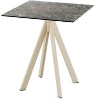 Infinity Terrastafel Zand Frame + Galaxy Marble HPL 70x70 cm - Essentials 120031577
