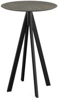 Infinity Statafel Zwart Frame + Midnight Marble HPL 70 cm - Essentials 120041670