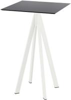 Infinity Statafel Wit Frame + Zwart HPL 70x70 cm - Essentials 120051077