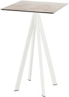 Infinity Statafel Wit Frame + Moonstone HPL 70x70 cm - Essentials 120051377