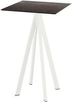 Infinity Statafel Wit Frame + Riverwashed Wood HPL 70x70 cm - Essentials 120051477