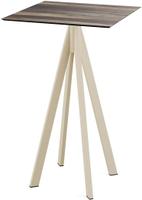 Infinity Statafel Zand Frame + Tropical Wood HPL 70x70 cm - Essentials 120061277