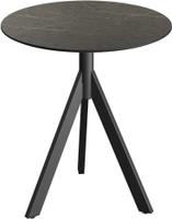 Essentials Infinity Tripod Terrastafel Zwart Frame + Midnight Marble HPL 70 cm - 140011670