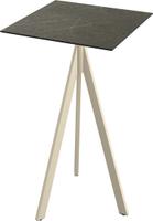 Essentials Infinity Tripod Statafel Zand Frame + Midnight Marble HPL 70x70 cm - 140061677