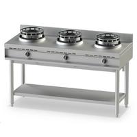 Mastro Wok Warmhoudplaat Op Gas, Met Bodemplank, 3 Branders | AHA0019