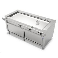 Electric Teppanyaki On Closed Cabinet, 3 Zones - Mastro AHC0012