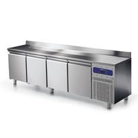 Refrigerated Counter 600 mm 4 Doors 430x325 mm With Upstand - -2°/+8°C - BNA0187