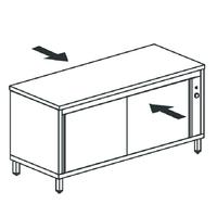 Mastro Verwarmde Doorgeefkast Met Schuifdeuren, 2000X700 Mm | HCA0080