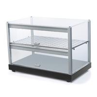Neutral Display Case 2 Levels With Straight Glass Front - IBB0007