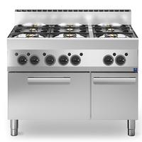 Gas Range - 6 Burners - 1 Gas Oven - 1 Closed Cabinet - MS6511CFG