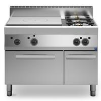 Gas Solid Top - 2 Burners - 1 Gas Oven - 1 Closed Cabinet - MS6511TPFG